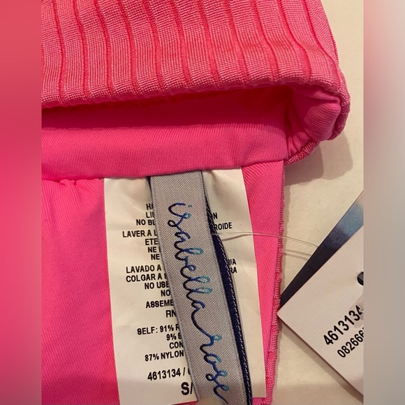 NWT Isabella Rose Bikini Top Pink Size Small - Picture 5 of 6